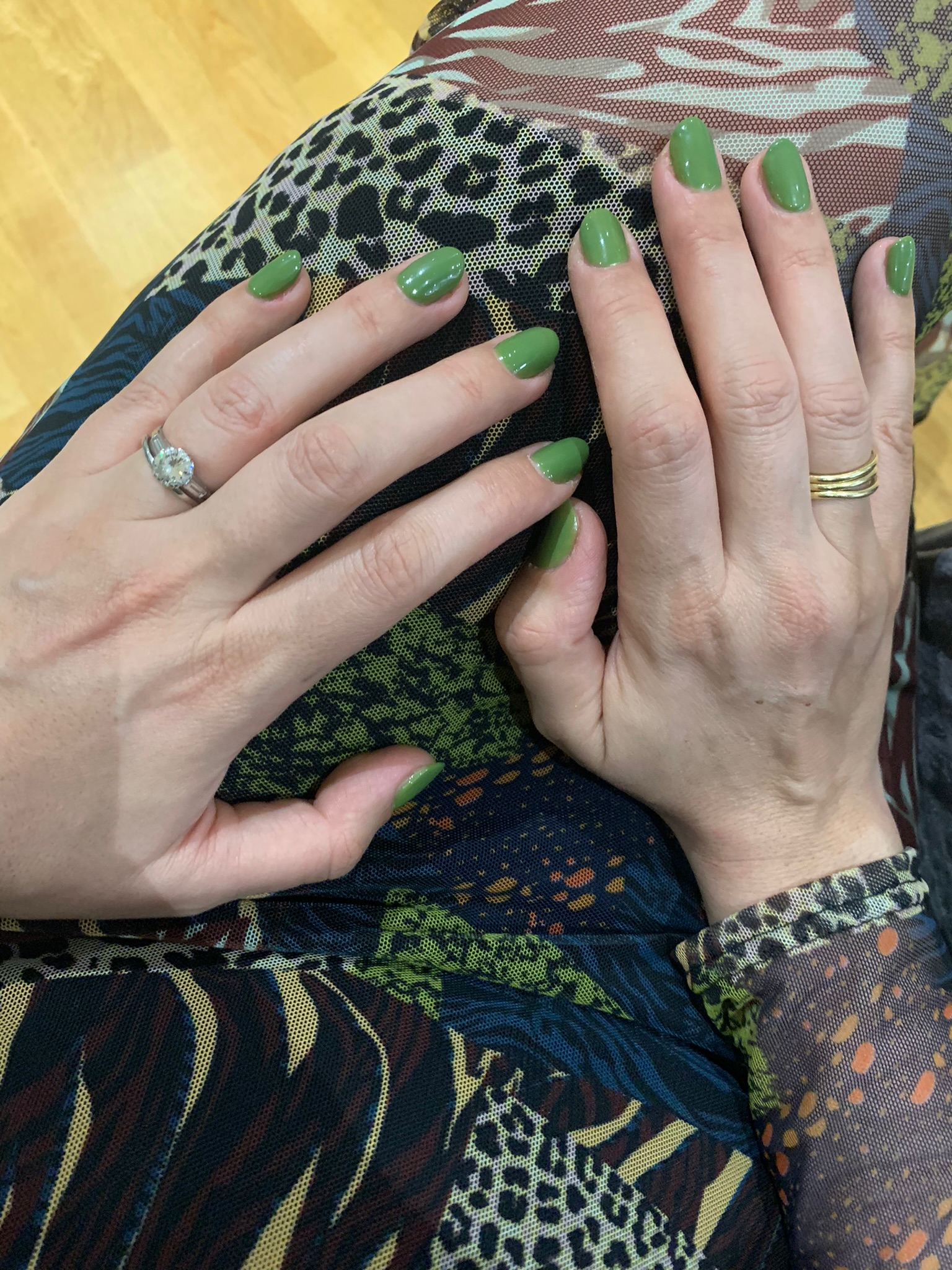 Happy 2023 Khaki nails to match my new dress nails by natalie rose mobile manicure and pedicure london